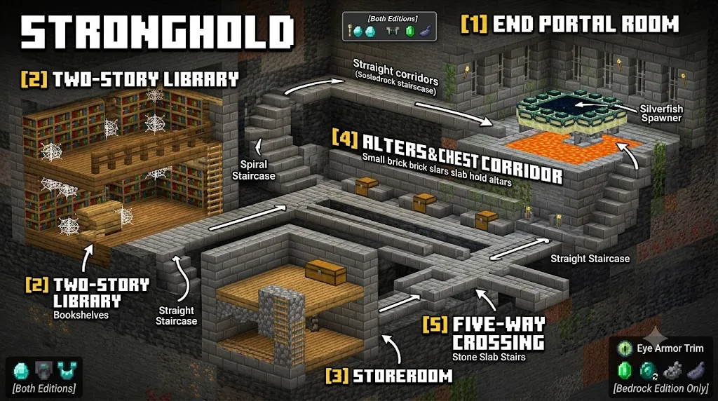 Minecraft Stronghold End Portal Room