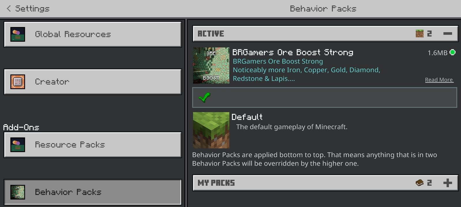 BRG Ore Booster