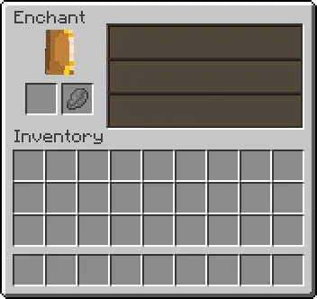 Enchanting interface.