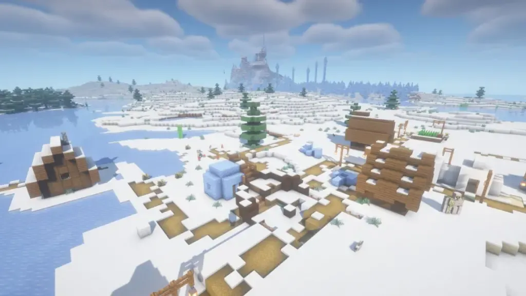 Frozen Shipwreck and a Village – Minecraft Seed (for 26.X)