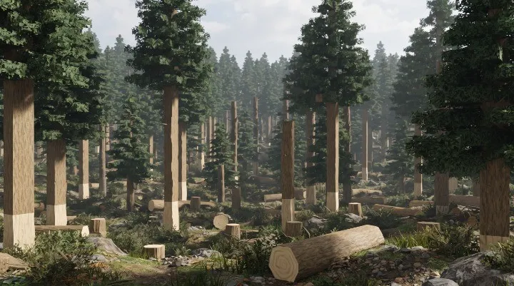 Lumber Tycoon 2 rare wood types in snowy and difficult areas