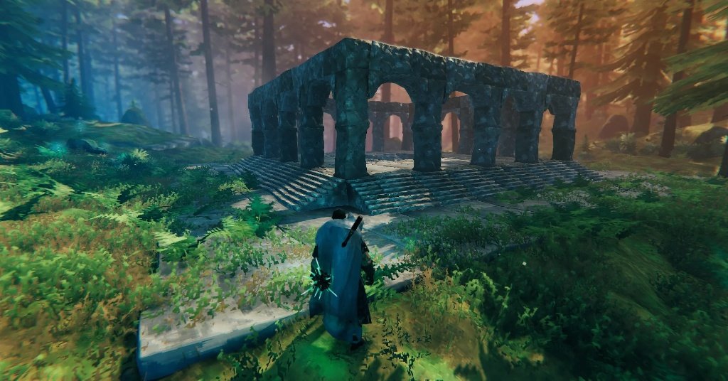 Valheim gameplay showing Viking survival, building and exploration