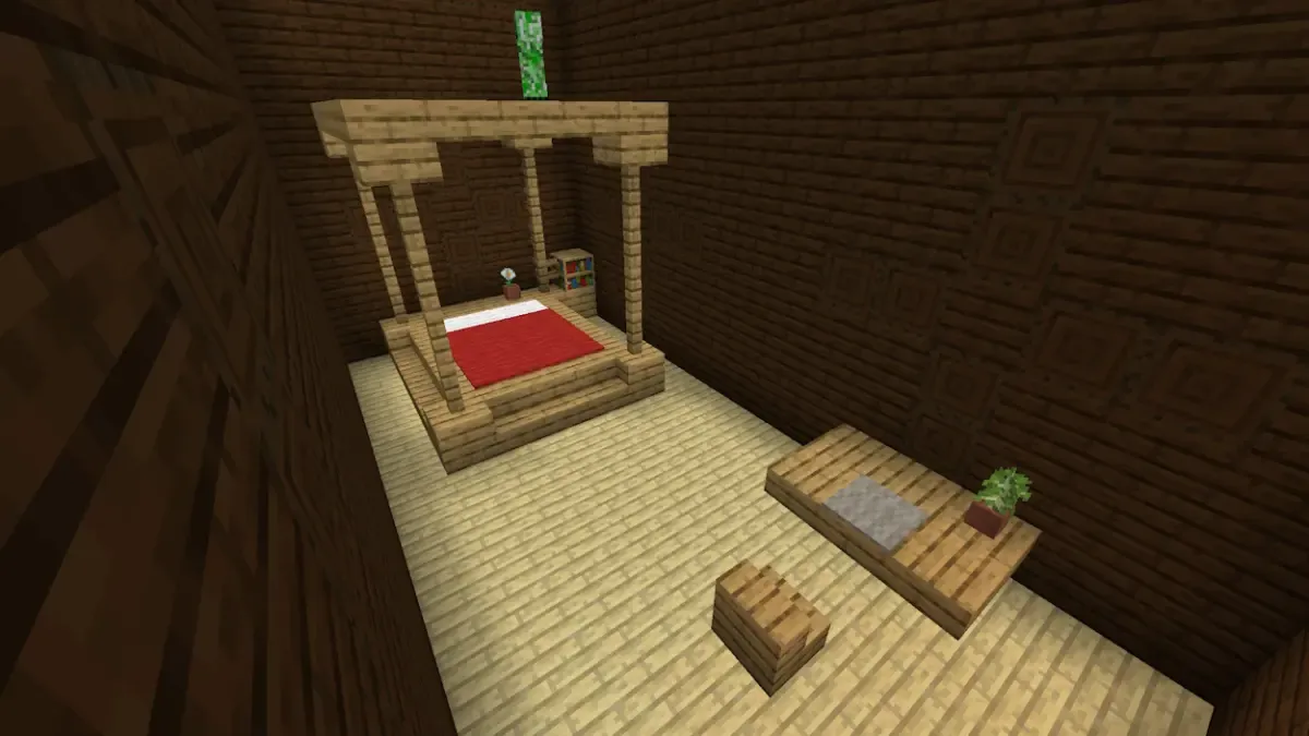 Minecraft Woodland Mansion Bedroom