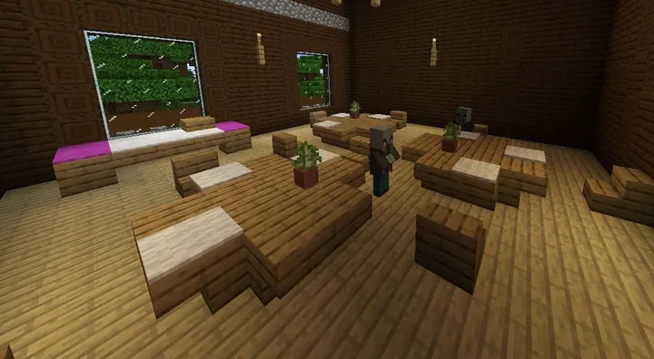 Minecraft Woodland Mansion Dining Room