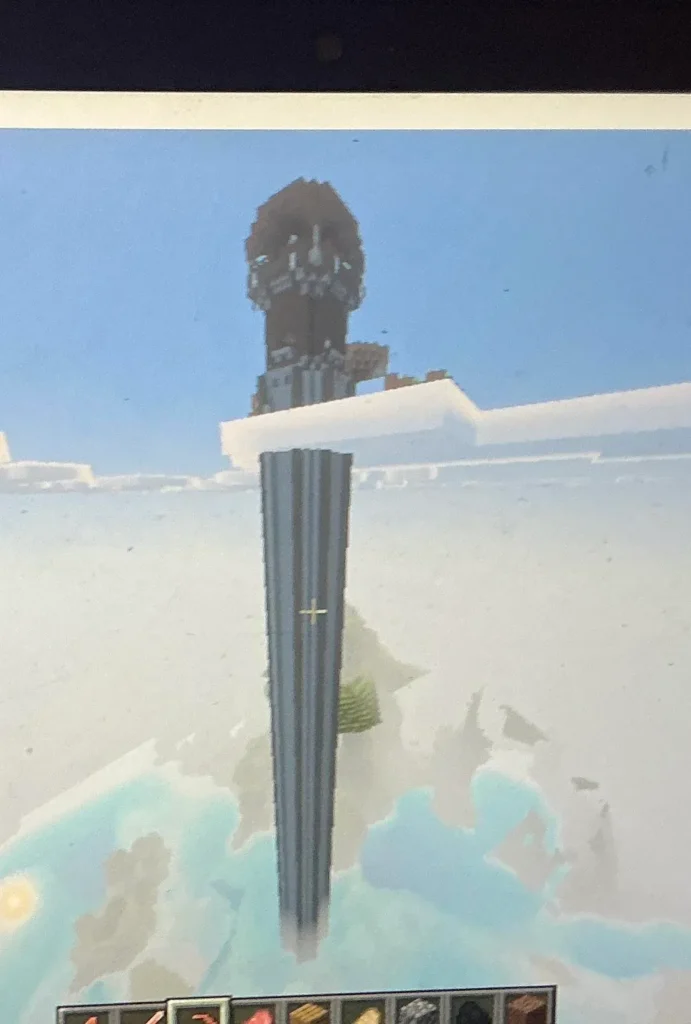 150+ Blocks Tall Bedrock Pillager Tower – Minecraft Seed