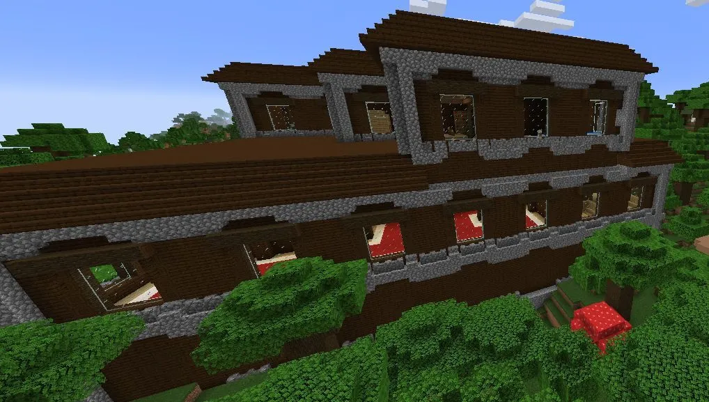 Minecraft Woodland Mansion exterior