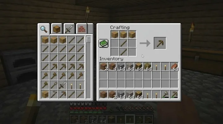 How to Use a Crafting Table