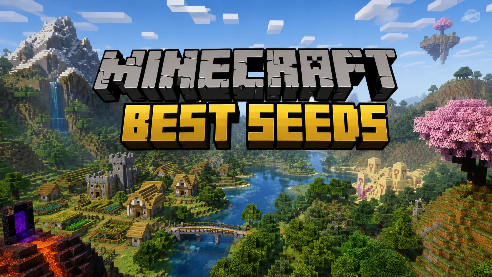 Best Minecraft seeds featuring villages mountains rare structures and incredible spawn locations