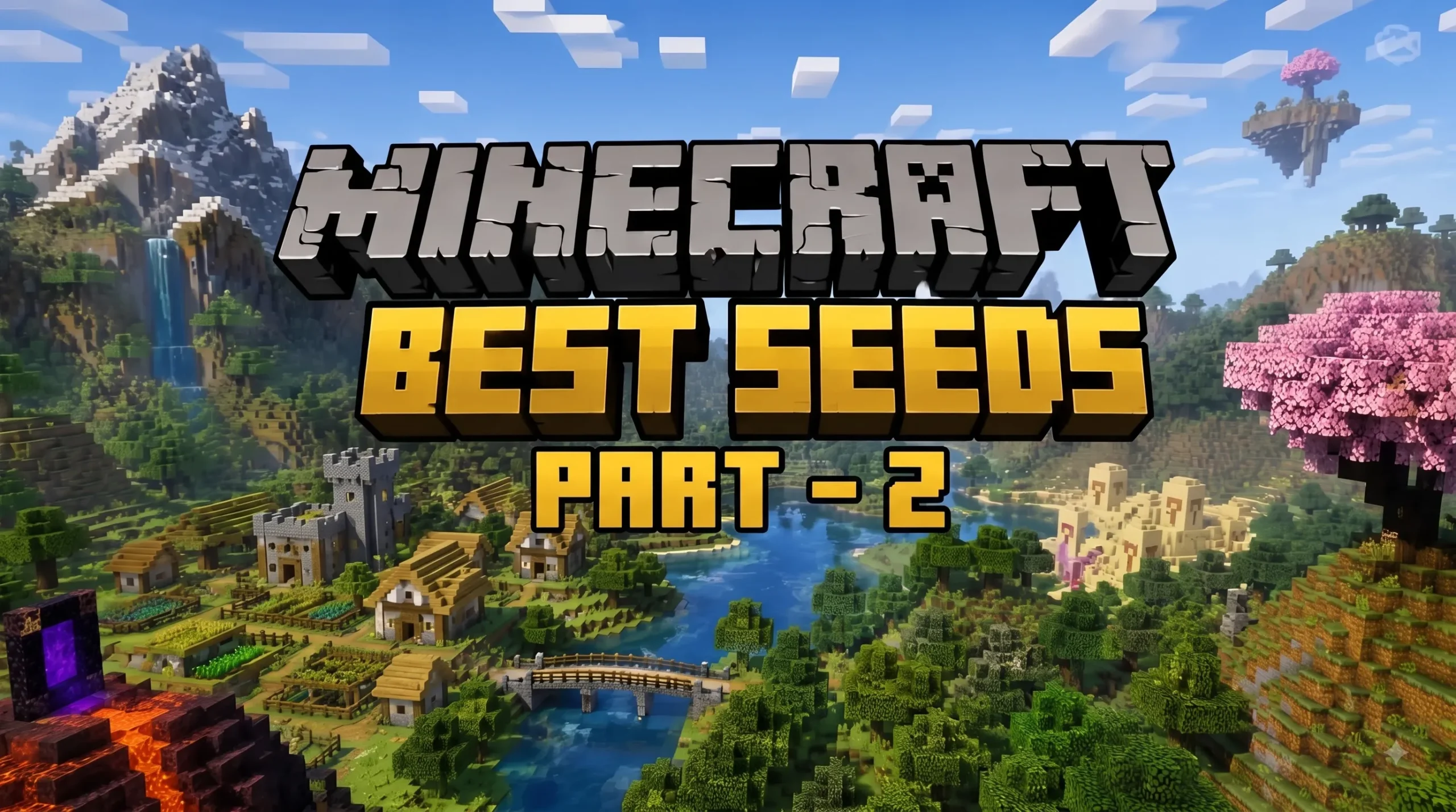 Best Minecraft seeds featuring villages mountains rare structures and incredible spawn locations