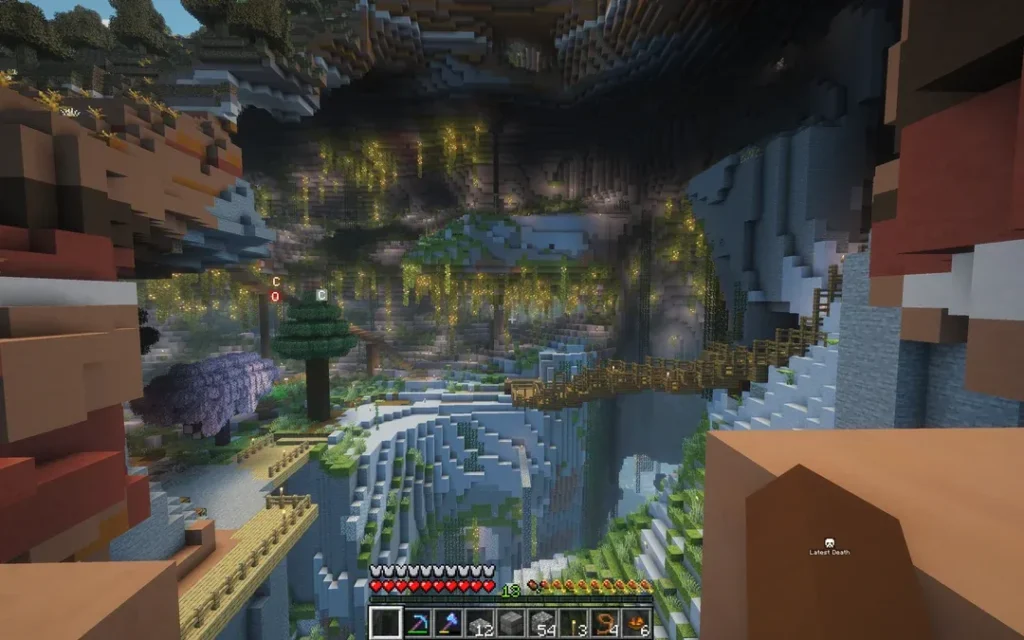 Massive Multi-Layer Lush Cave – Minecraft Seed