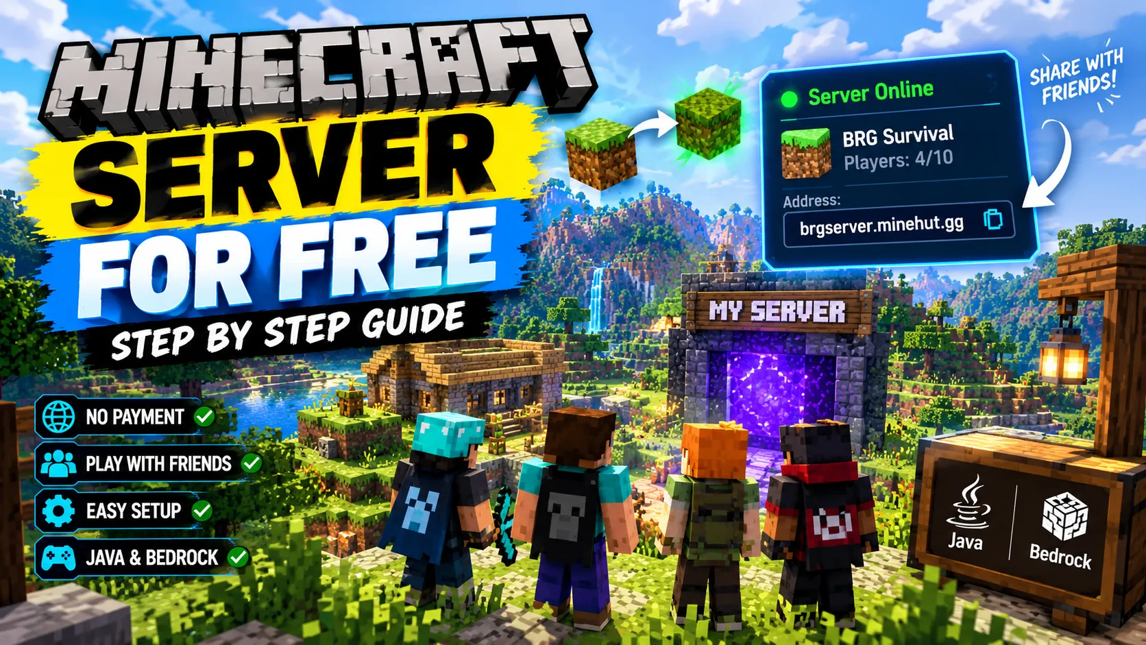 Make a Minecraft Server for Free