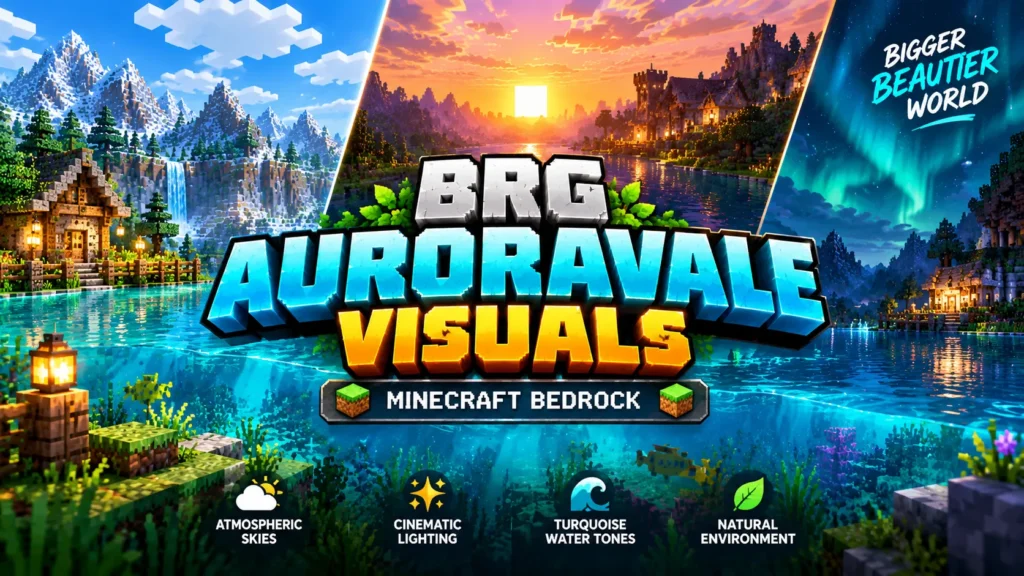 BRG AuroraVale Visuals for Minecraft Bedrock: A Cinematic Visual Pack